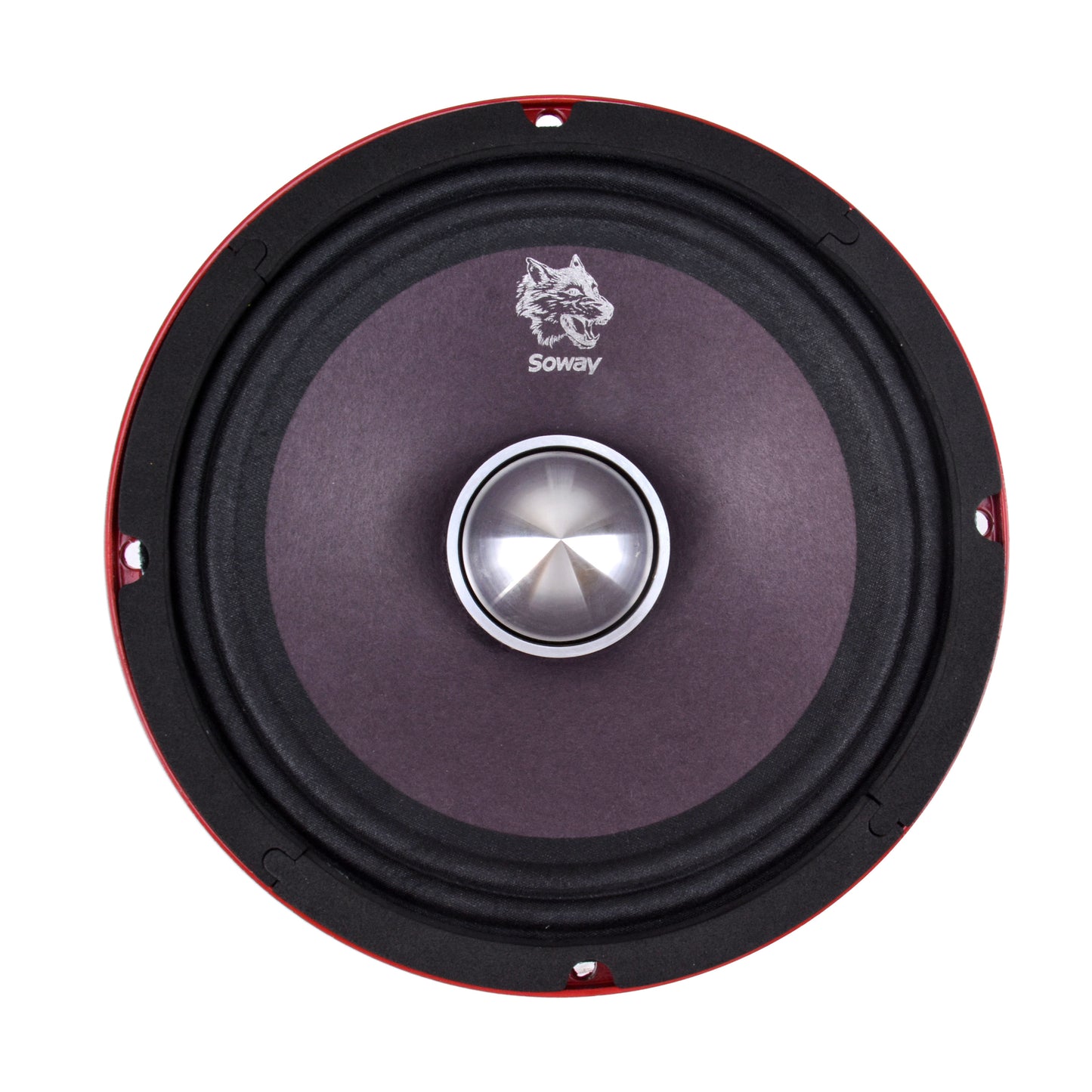 Soway SW-P6R 6.5" 200W Peak 100W RMS Midrange Speaker (Red Iron Basket)