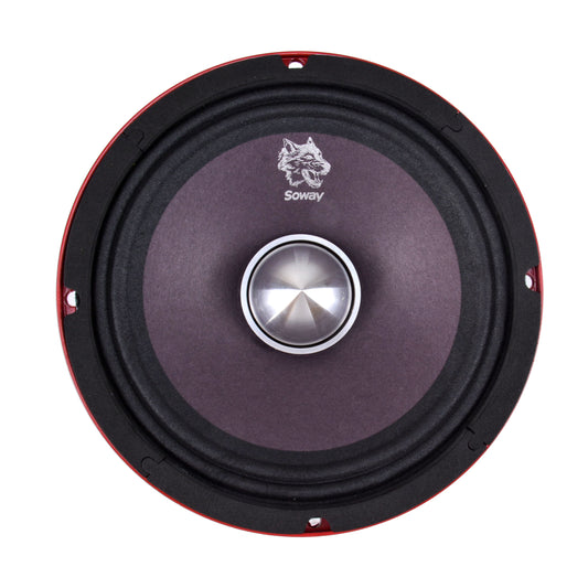 Soway SW-P8R 8" 600W Peak 300W RMS Midrange Speaker (Red Iron Basket)