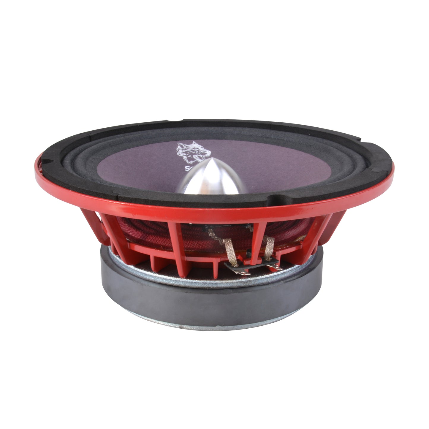 Soway SW-P6R 6.5" 200W Peak 100W RMS Midrange Speaker (Red Iron Basket)